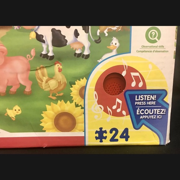 (SOLD) Old McDonald Sing A Long 24pc Sound Floor Puzzle Educational Toy - Picture 3 of 14